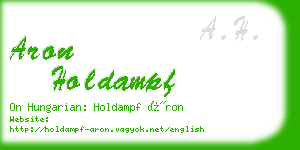 aron holdampf business card